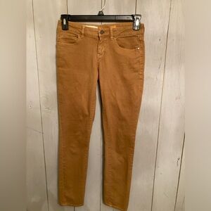 Anthropologie‎ Pilcro And The Letterpress Womens Honey Brown Skinny Pants Sz-25